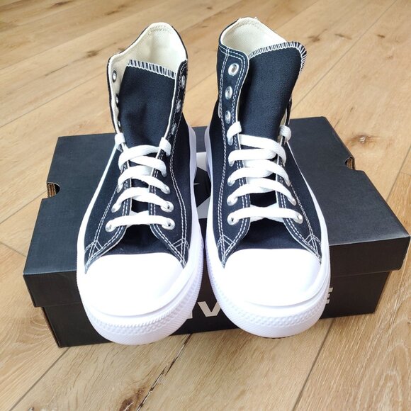 Converse Chuck Taylor All Star Move Platform Womens 8.5 Sneakers Black 568497C - Picture 3 of 13